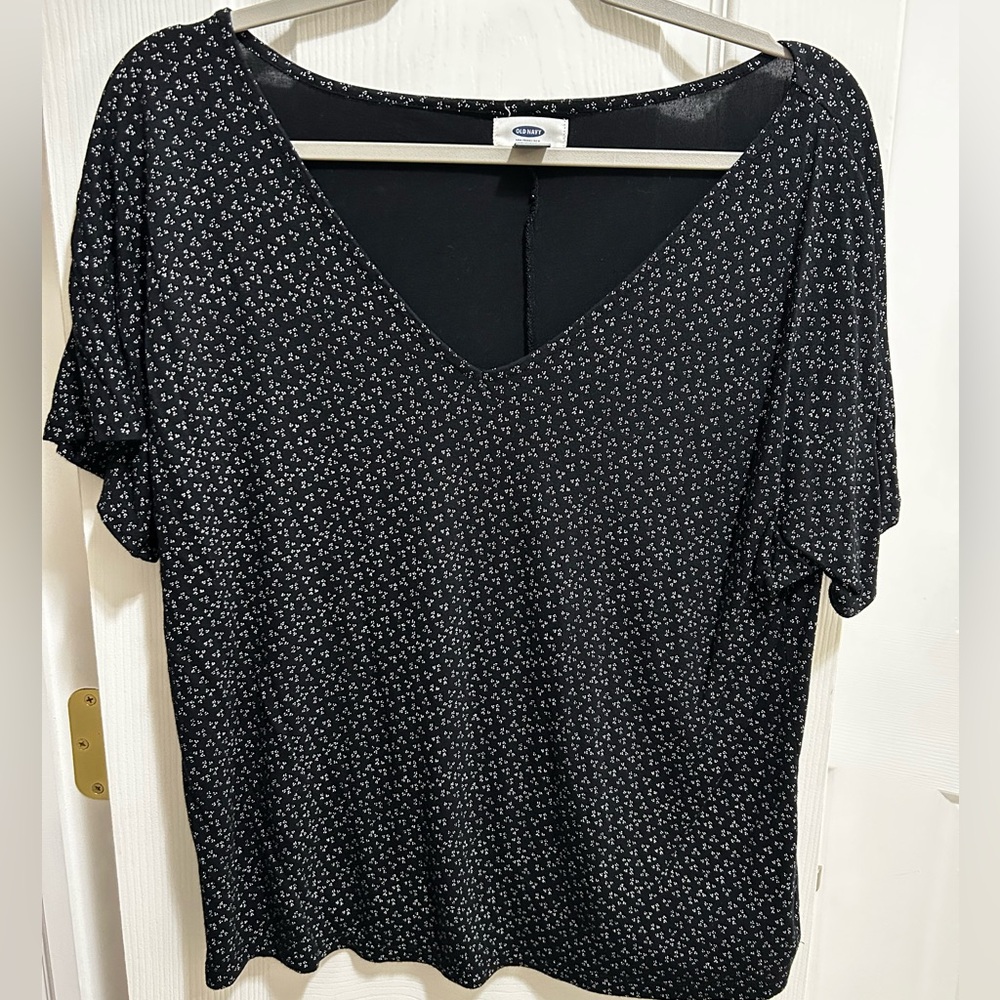 Black Top with White Accents
